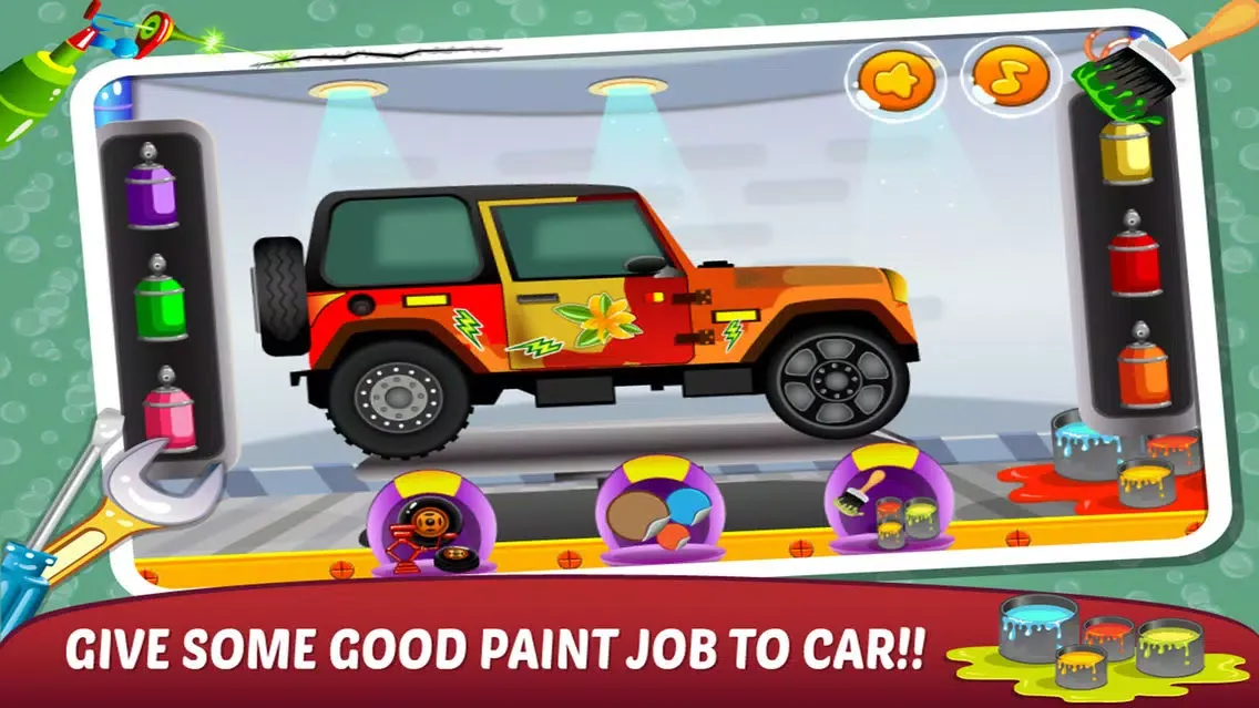 ภาพหน้าจอของ Mechanic Car Garage & Spa – Make speedy Automobile in Kids Auto Repairing Work Shop and Washing Salon