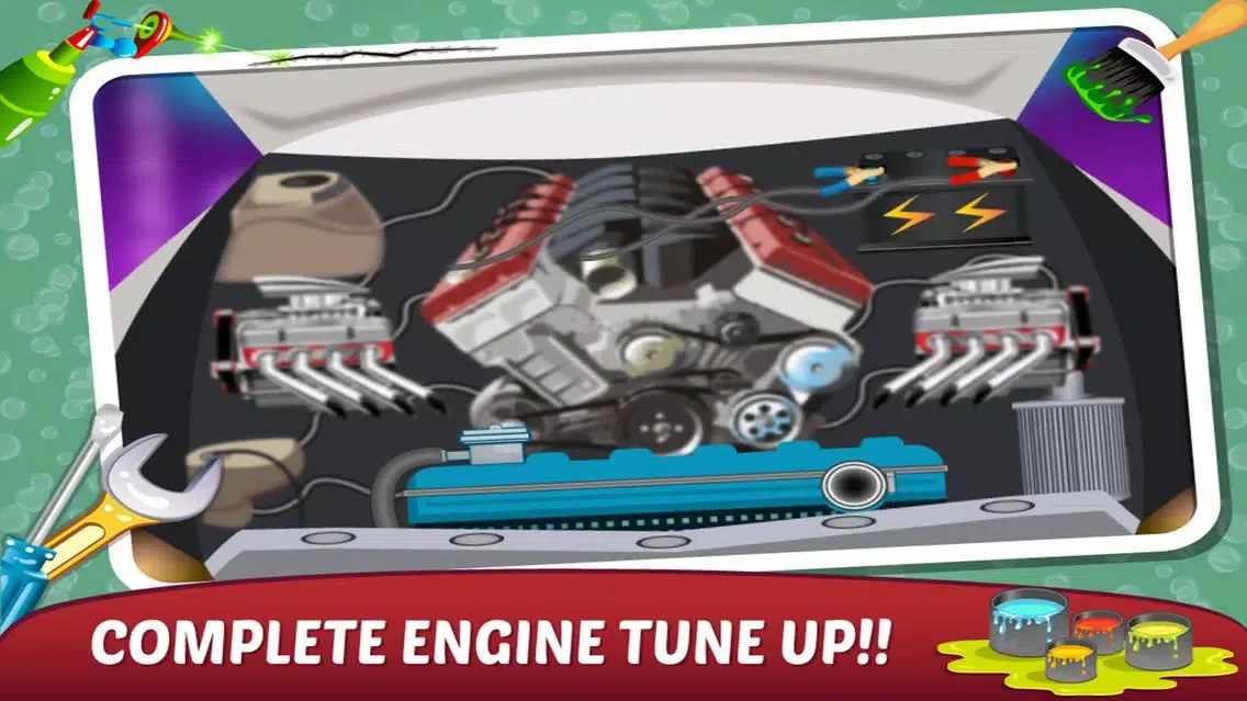 ภาพหน้าจอของ Mechanic Car Garage & Spa – Make speedy Automobile in Kids Auto Repairing Work Shop and Washing Salon