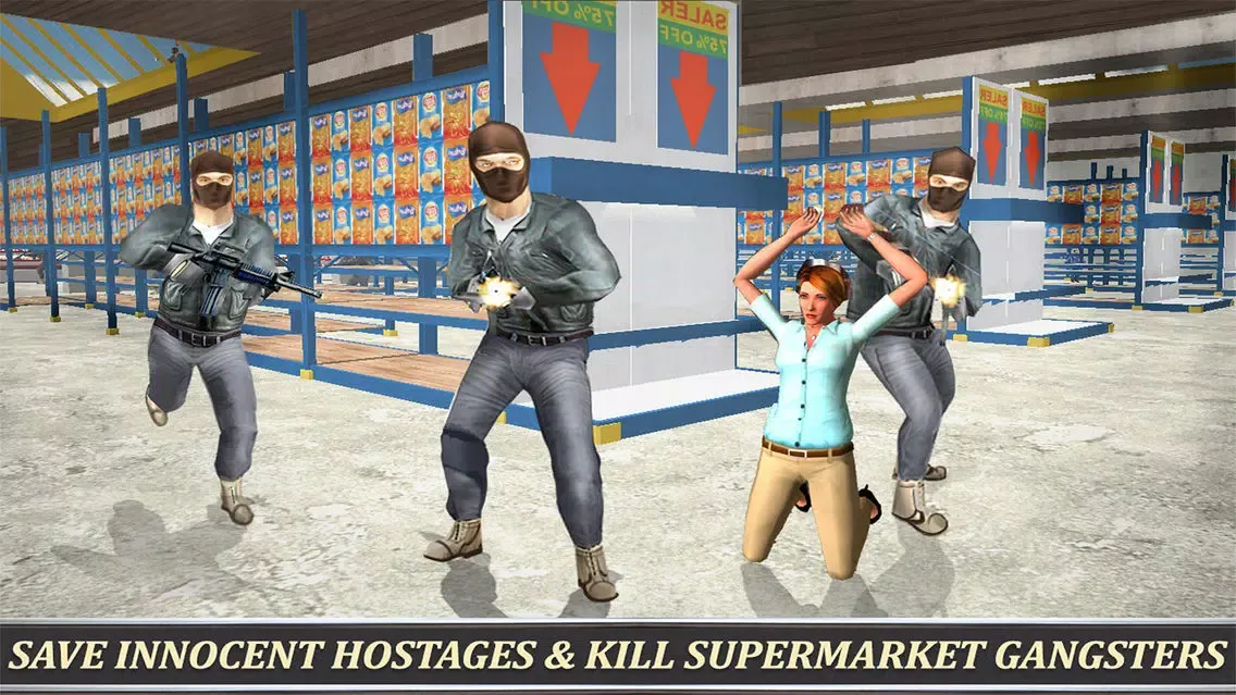 Zrzuty ekranu Super Market Gangster Vs Police Sniper Mission 3D