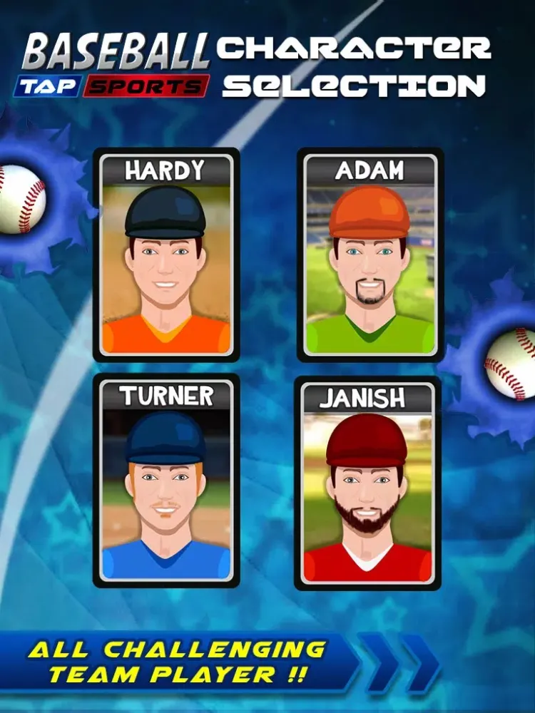 Baseball Tap Sports – Play as Star Player and Hit the Screw Ball to Score High in Championship iPad  Screenshots