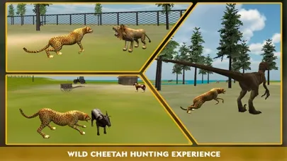 Capturas de pantalla de Wildlife cheetah Attack simulator 3D – Chase the wild animals, hunt them in this safari adventure