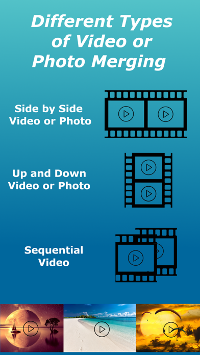 Video Merger & Combiner :Sideo স্ক্রিনশট