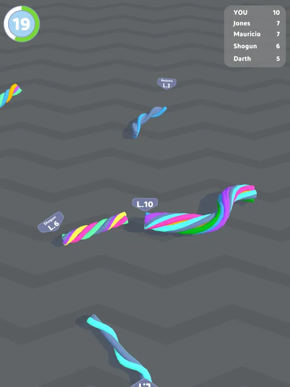 Captures d'écran de Twisty Rope IO iPad 