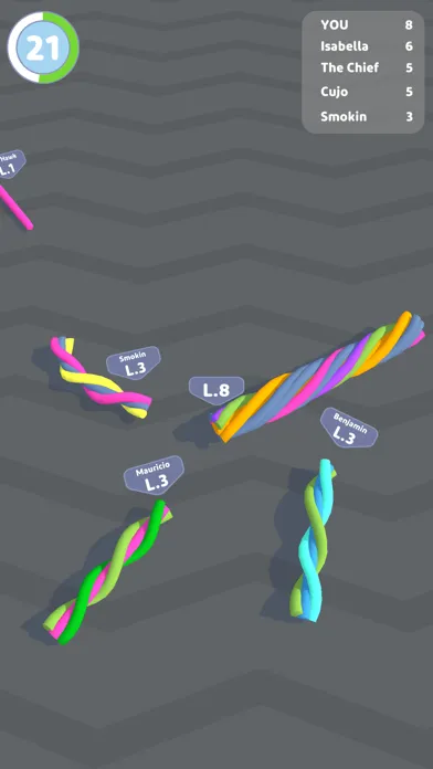 Captures d'écran de Twisty Rope IO