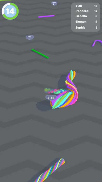 Captures d'écran de Twisty Rope IO