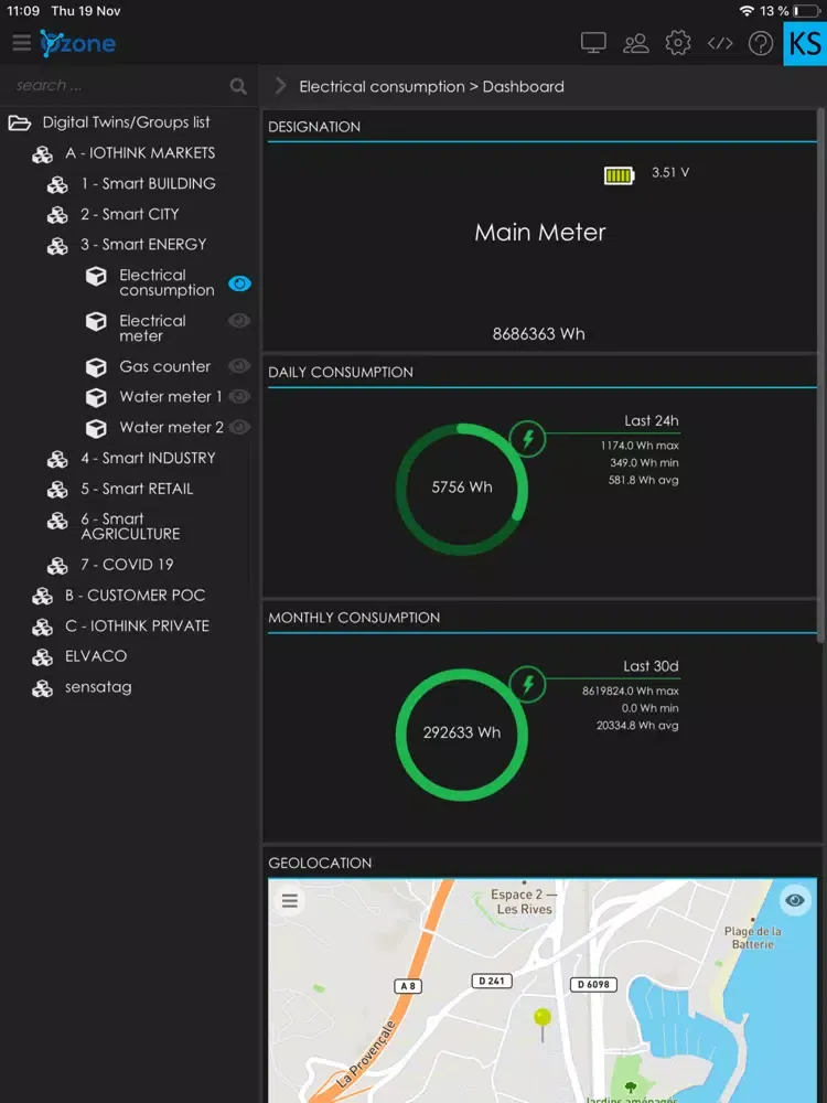 O-ZONE IoT PLATFORM iPad  স্ক্রিনশট
