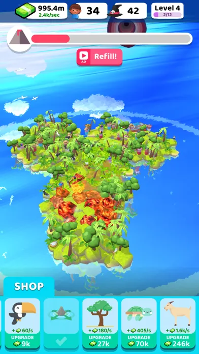 Скриншоты Volcano Island - Idle Sim