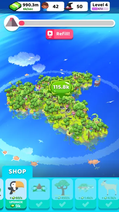 Скриншоты Volcano Island - Idle Sim