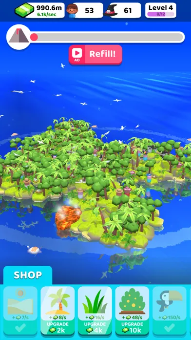 Скриншоты Volcano Island - Idle Sim