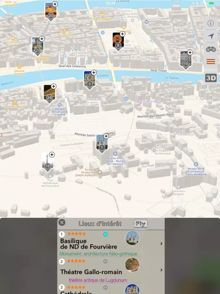 LYON 3D iPad  Screenshots