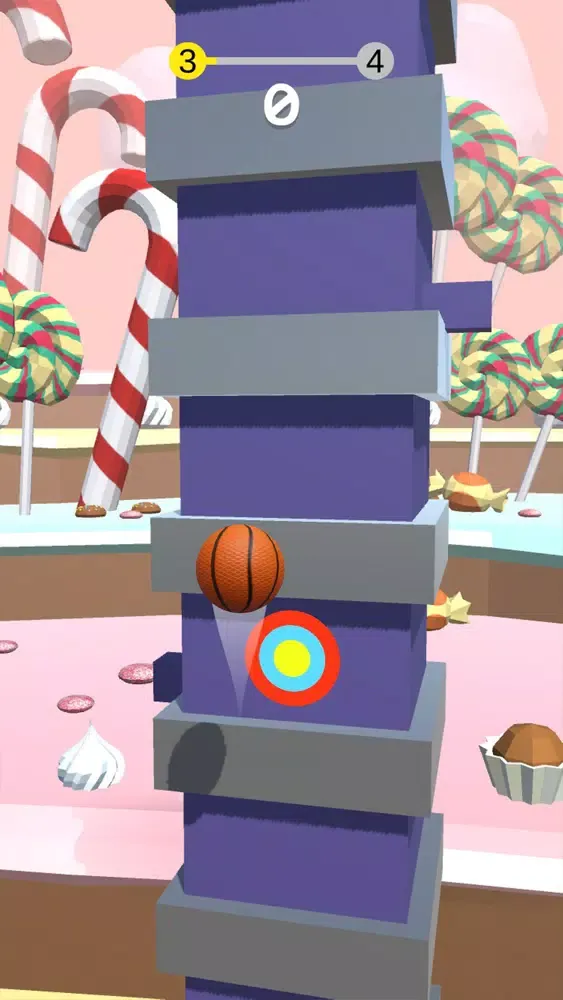 Ảnh chụp màn hình của Pokey Hoops 3D - Pong Masters
