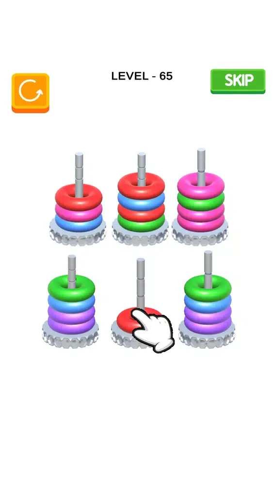 Screenshot di Sort Stack 3D - Perfect Color