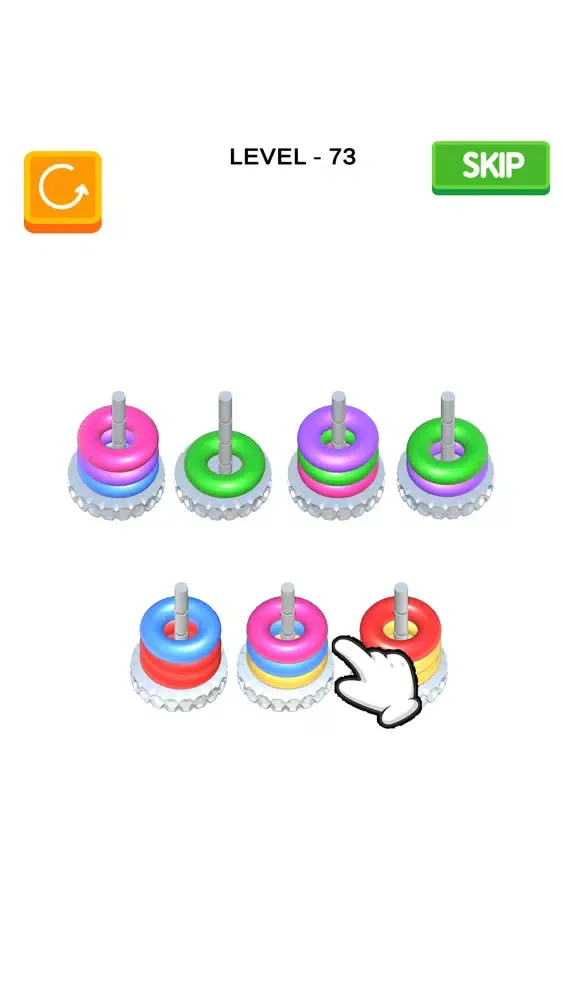 Screenshot di Sort Stack 3D - Perfect Color