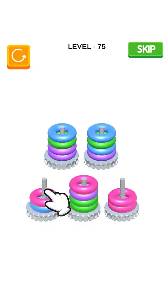 Screenshot di Sort Stack 3D - Perfect Color