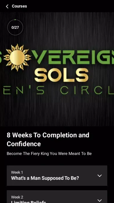 Captures d'écran de Sovereign Sols Men's Circle