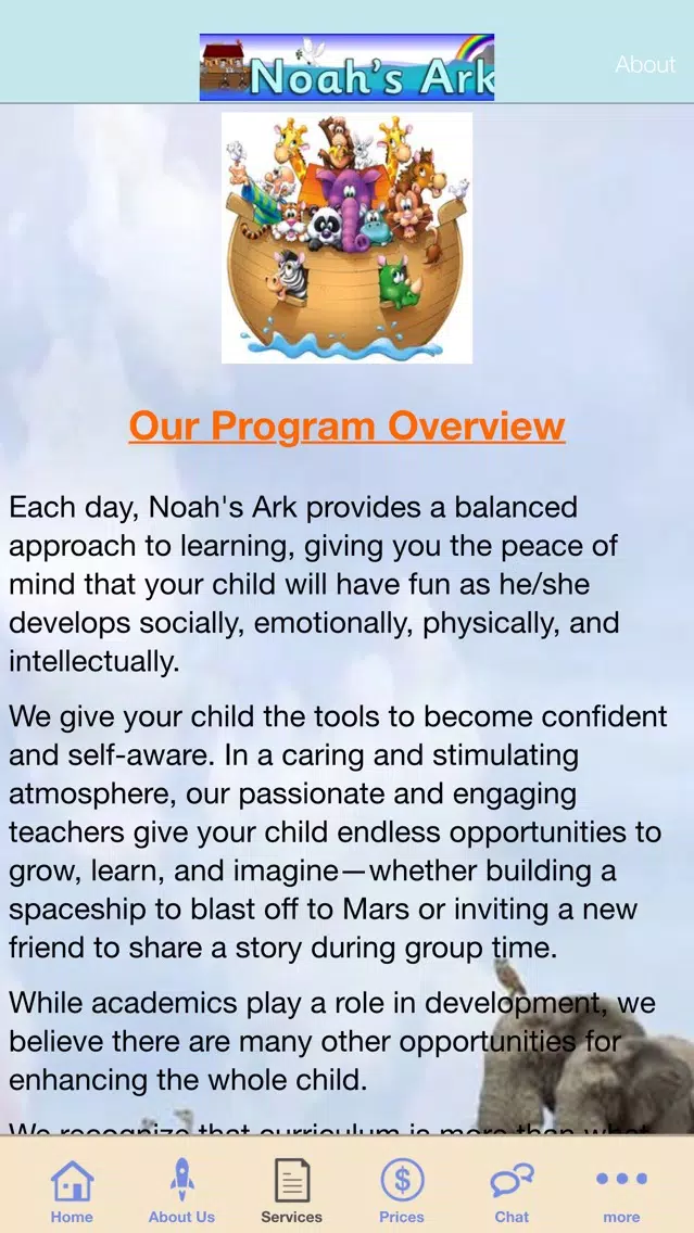 Noah's Ark Childcare App スクリーンショット