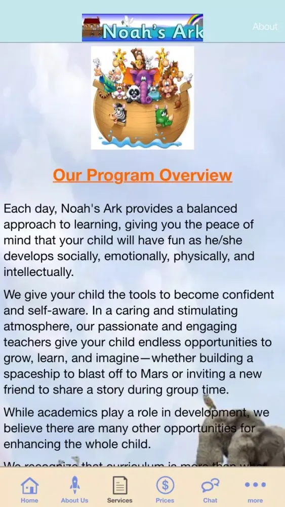 Captures d'écran de Noah's Ark Childcare App