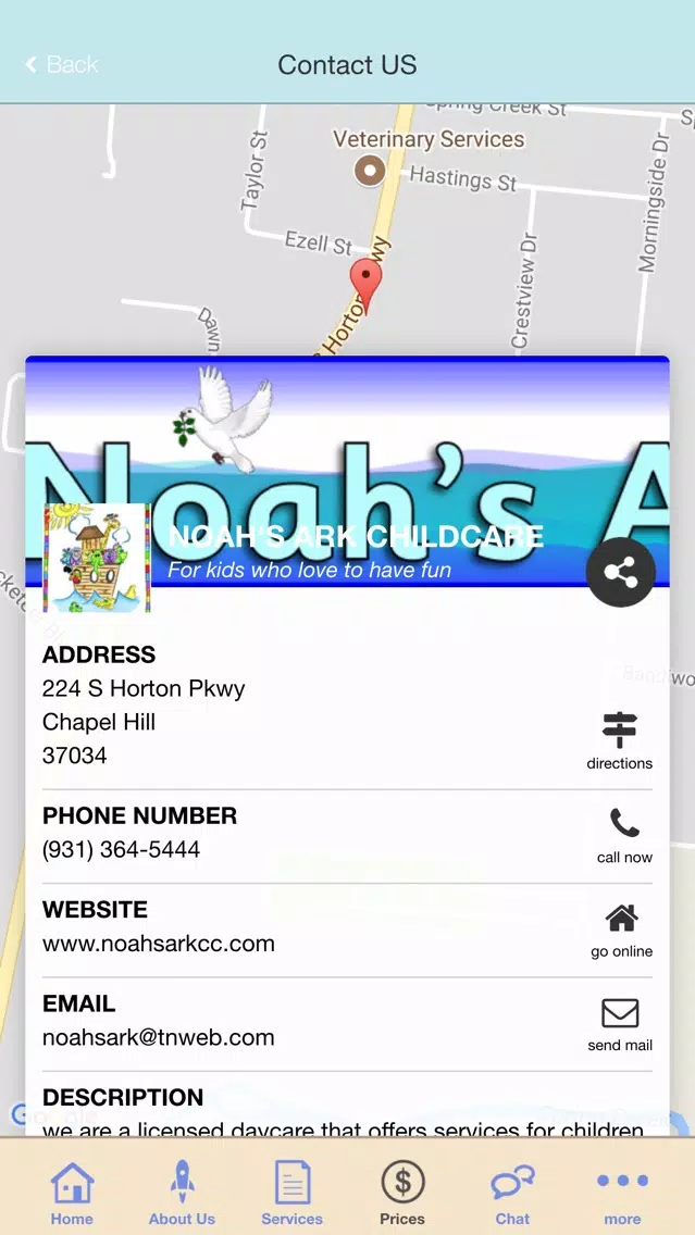 Noah's Ark Childcare App スクリーンショット
