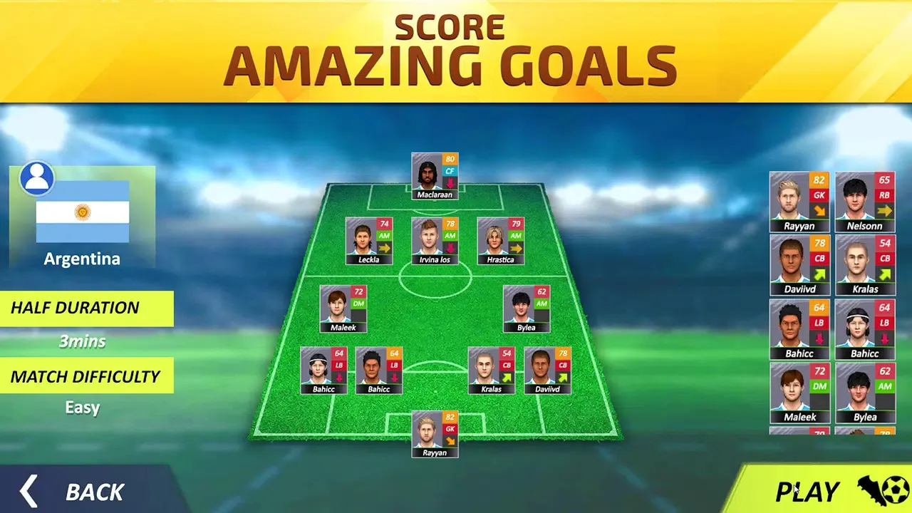 Football Soccer League Game 3D Screenshots