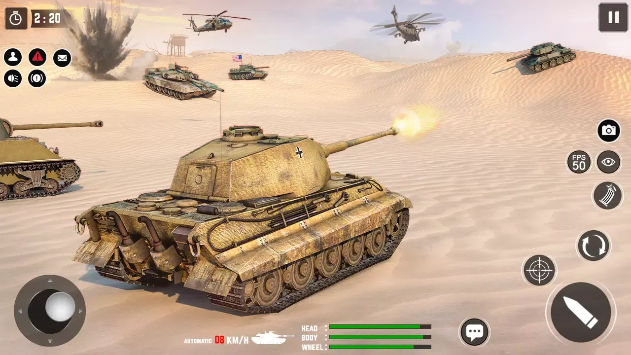 Tangkapan layar Tank Battle Game - War Game 3D