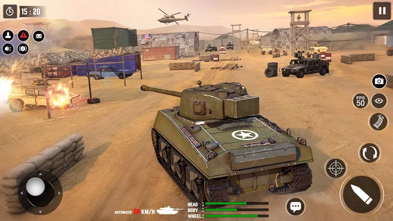 Tangkapan layar Tank Battle Game - War Game 3D