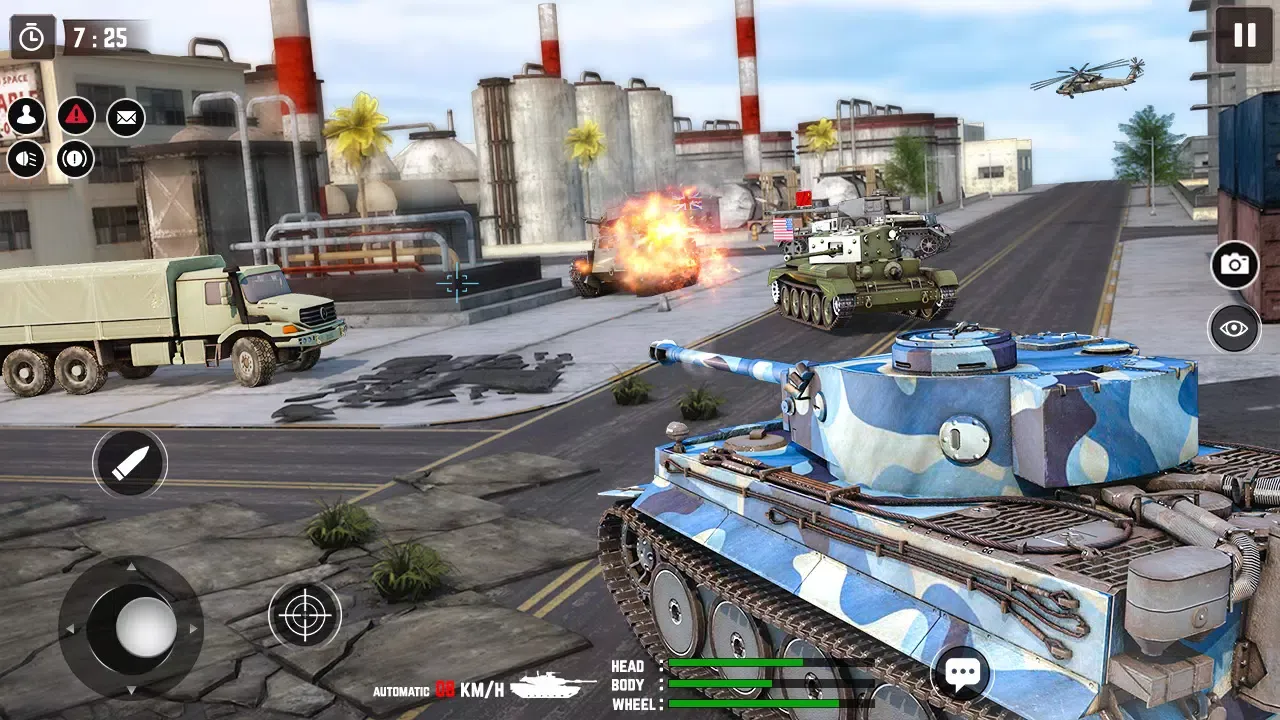 Tangkapan layar Tank Battle Game - War Game 3D