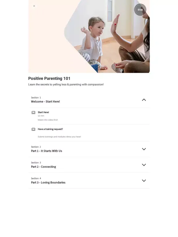 Screenshot di Positive Parenting 101 iPad 