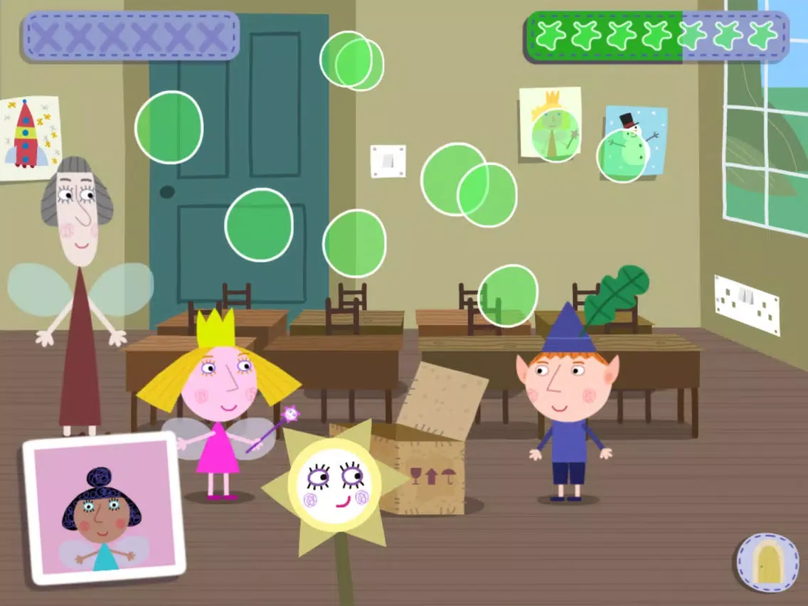 Tangkapan layar Ben and Holly: Magic School iPad 