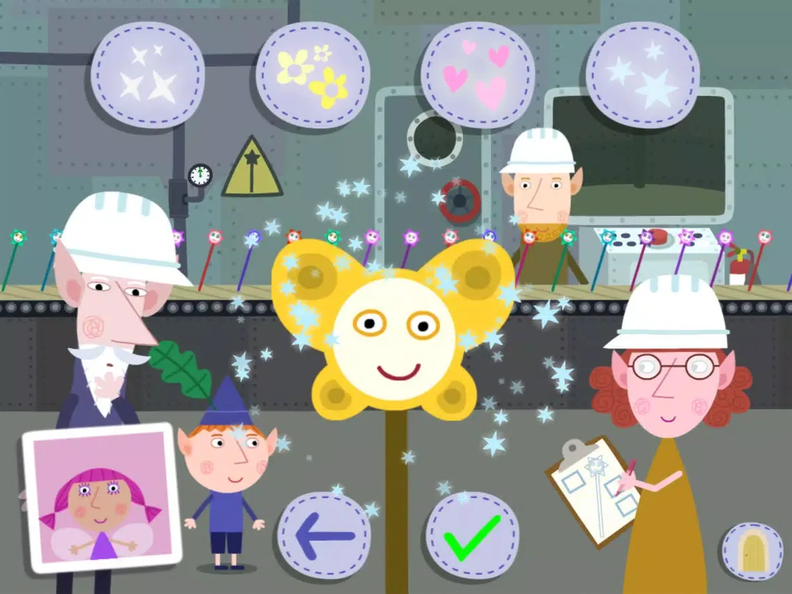 Tangkapan layar Ben and Holly: Magic School iPad 