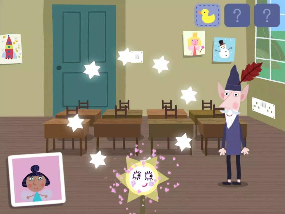 Tangkapan layar Ben and Holly: Magic School iPad 