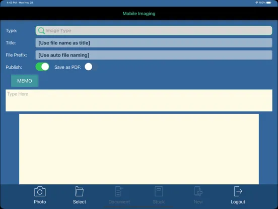 MobileImaging 2021.2.0 Fokker iPad  스크린샷