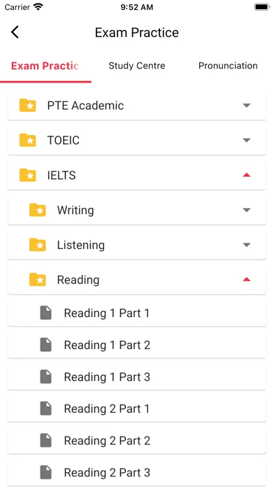 Capturas de tela do IELTS Collocation