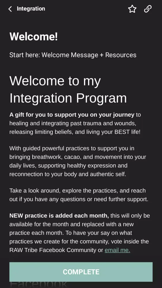 Tangkapan skrin Embodied Love App