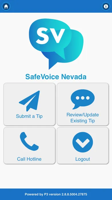 SafeVoice Nevada 스크린샷