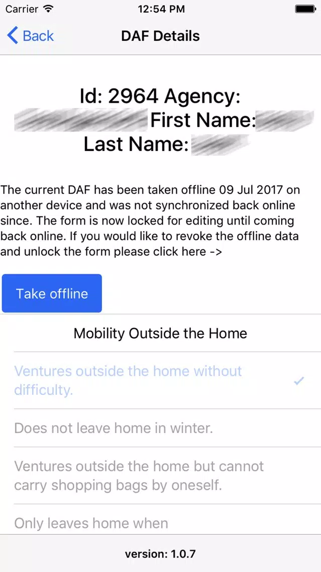 Ảnh chụp màn hình của CC DAF