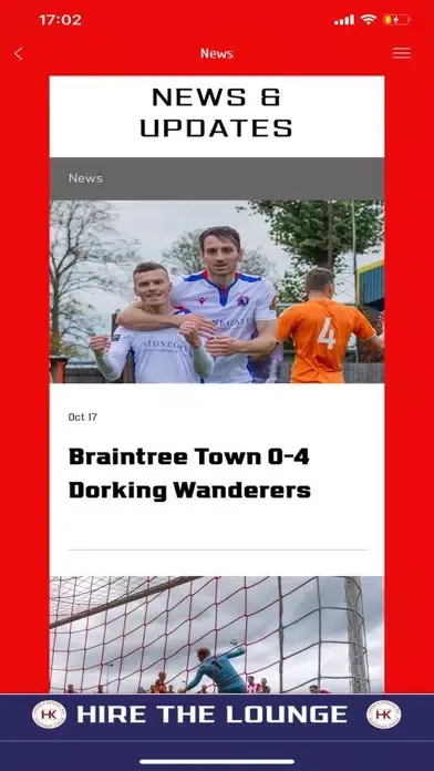 Capturas de pantalla de Dorking Wanderers FC