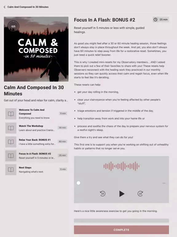 Capturas de pantalla de Regain Your Rhythm iPad 