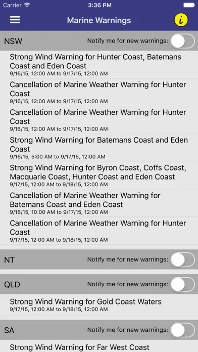 AUSWinds スクリーンショット