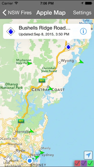 NSW Fires スクリーンショット