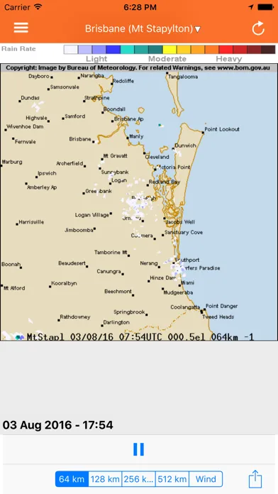 Tangkapan layar QLD Fires