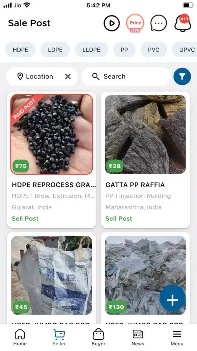 Screenshot di Plastic4trade - B2B Polymer