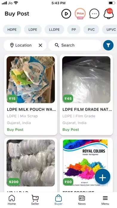 Screenshot di Plastic4trade - B2B Polymer