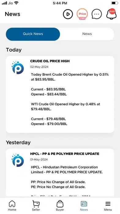 Screenshot di Plastic4trade - B2B Polymer