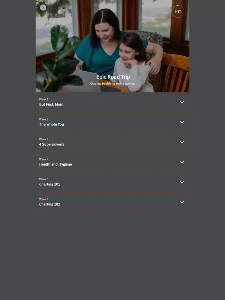 Ashwood FertilityCare iPad  Screenshots