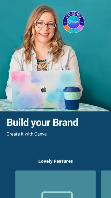 Screenshot di Build your brand with Canva