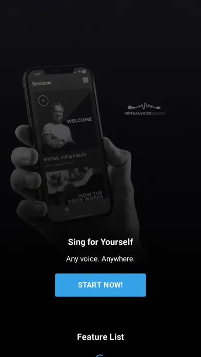 Virtual Voice Coach: Singing Screenshots