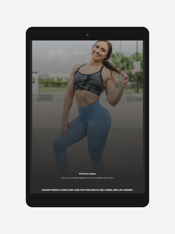 Ảnh chụp màn hình của Fit N Fine Online iPad 