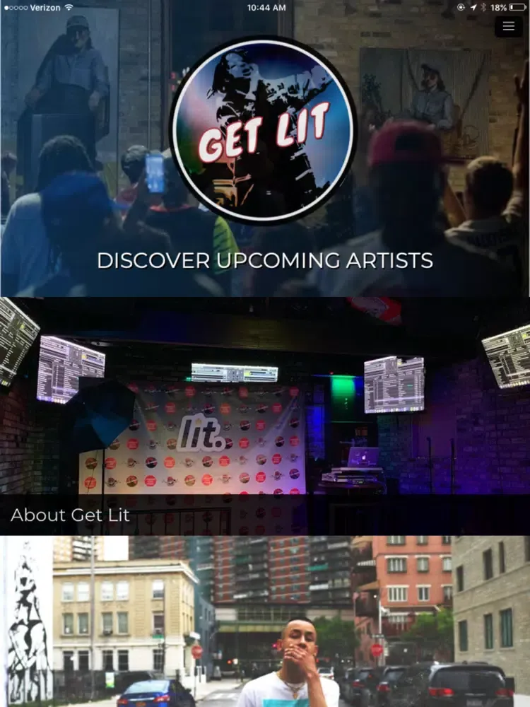 Ảnh chụp màn hình của The Get Lit App iPad 