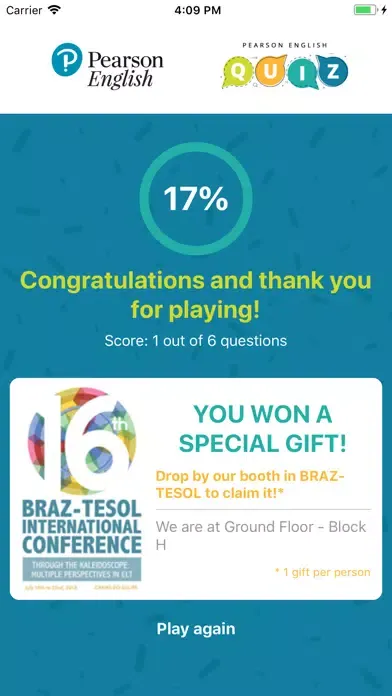 ภาพหน้าจอของ Pearson English Quiz