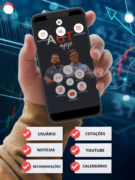 Capturas de tela do AGT APP iPad 
